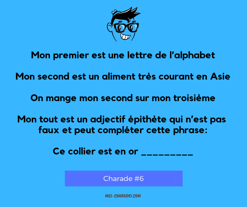 Un collier ? Une charade ! 